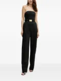 Elisabetta Franchi strapless belted jumpsuit - Black