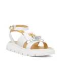 Elisabetta Franchi La Mia Bambina tassel ankle-strap sandals - White