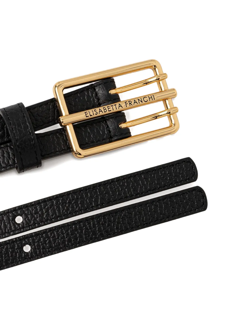 Elisabetta Franchi rectangle buckle leather belt | Image 2