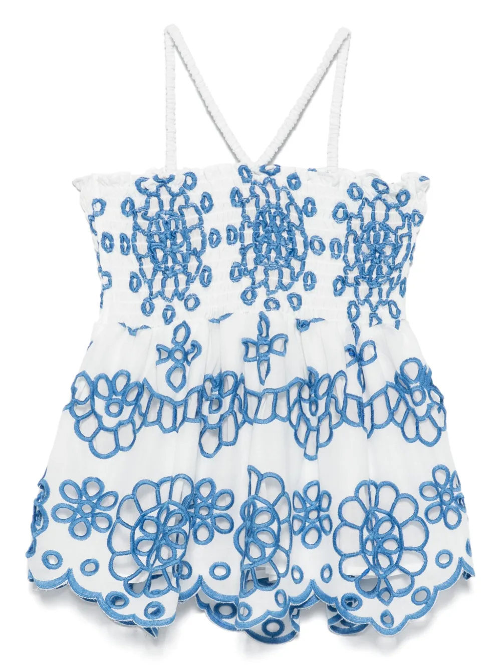 MC2 Saint Barth Kids broderie-anglaise blouse Wit