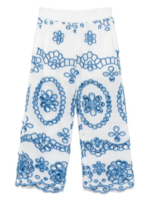 MC2 Saint Barth Kids broderie-anglaise trousers  