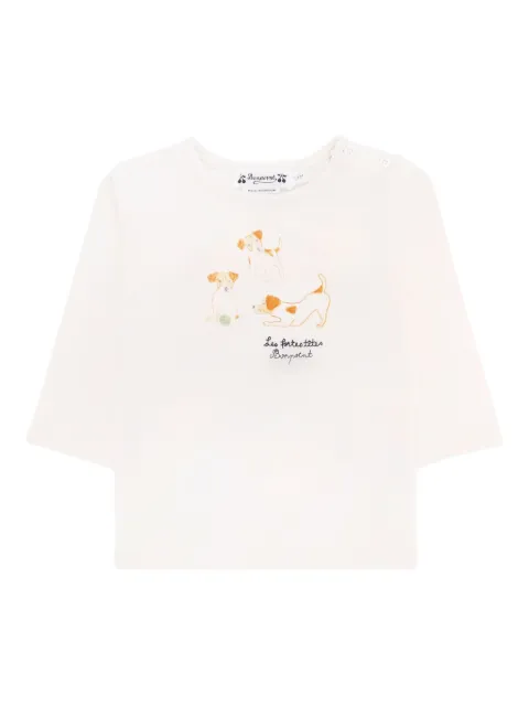 Bonpoint dog-graphic T-shirt