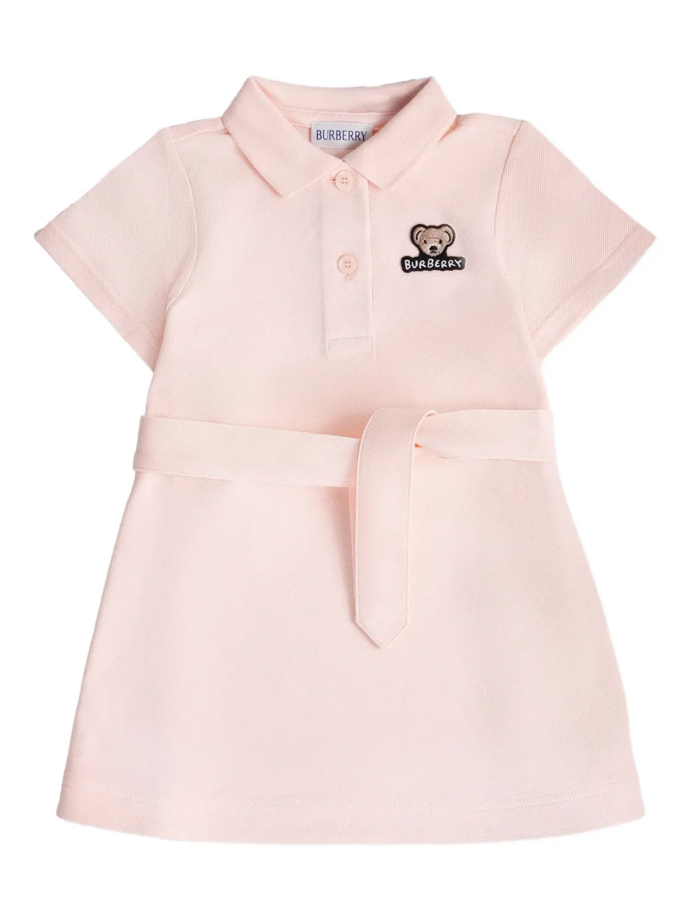 Burberry Kids Polojurk met ceintuur Roze