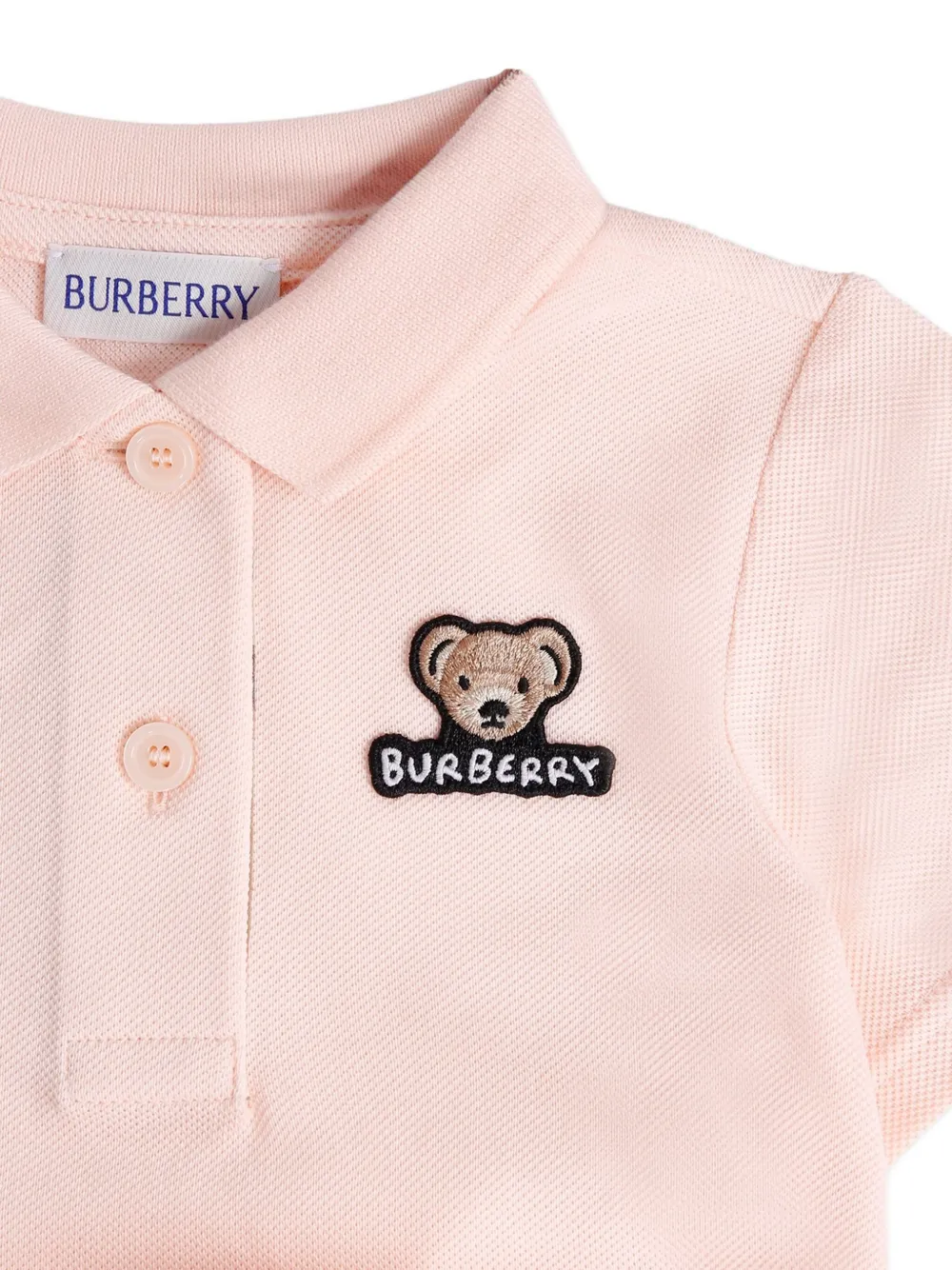 Burberry Kids Polojurk met ceintuur Roze