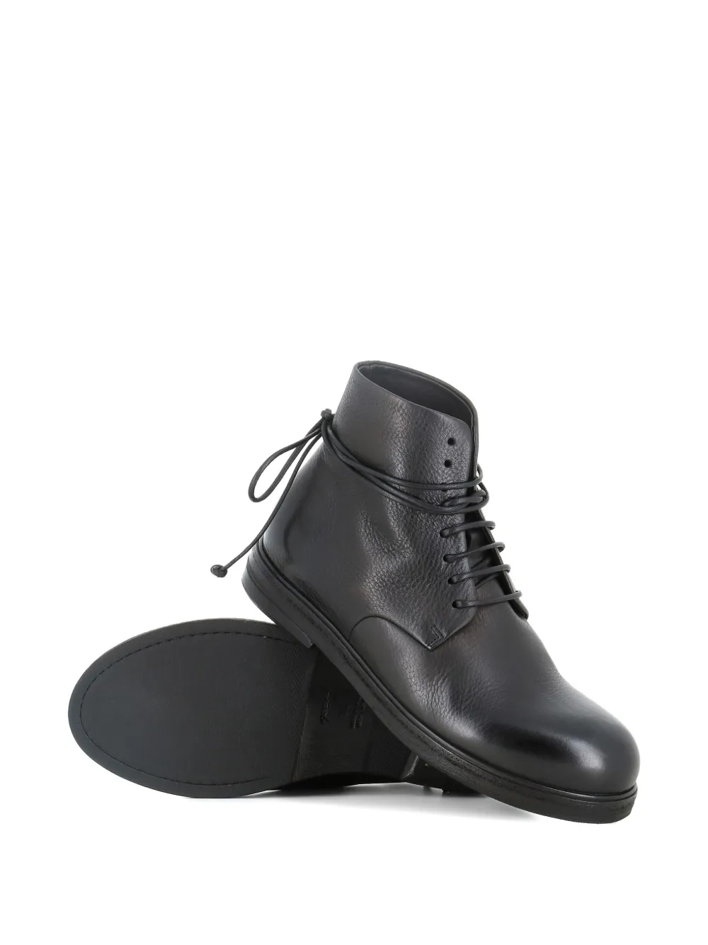 Marsèll Zucca textured-leather ankle boots Black