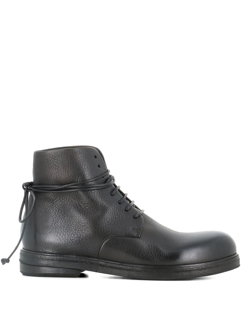 Marsèll Zucca textured-leather ankle boots Black