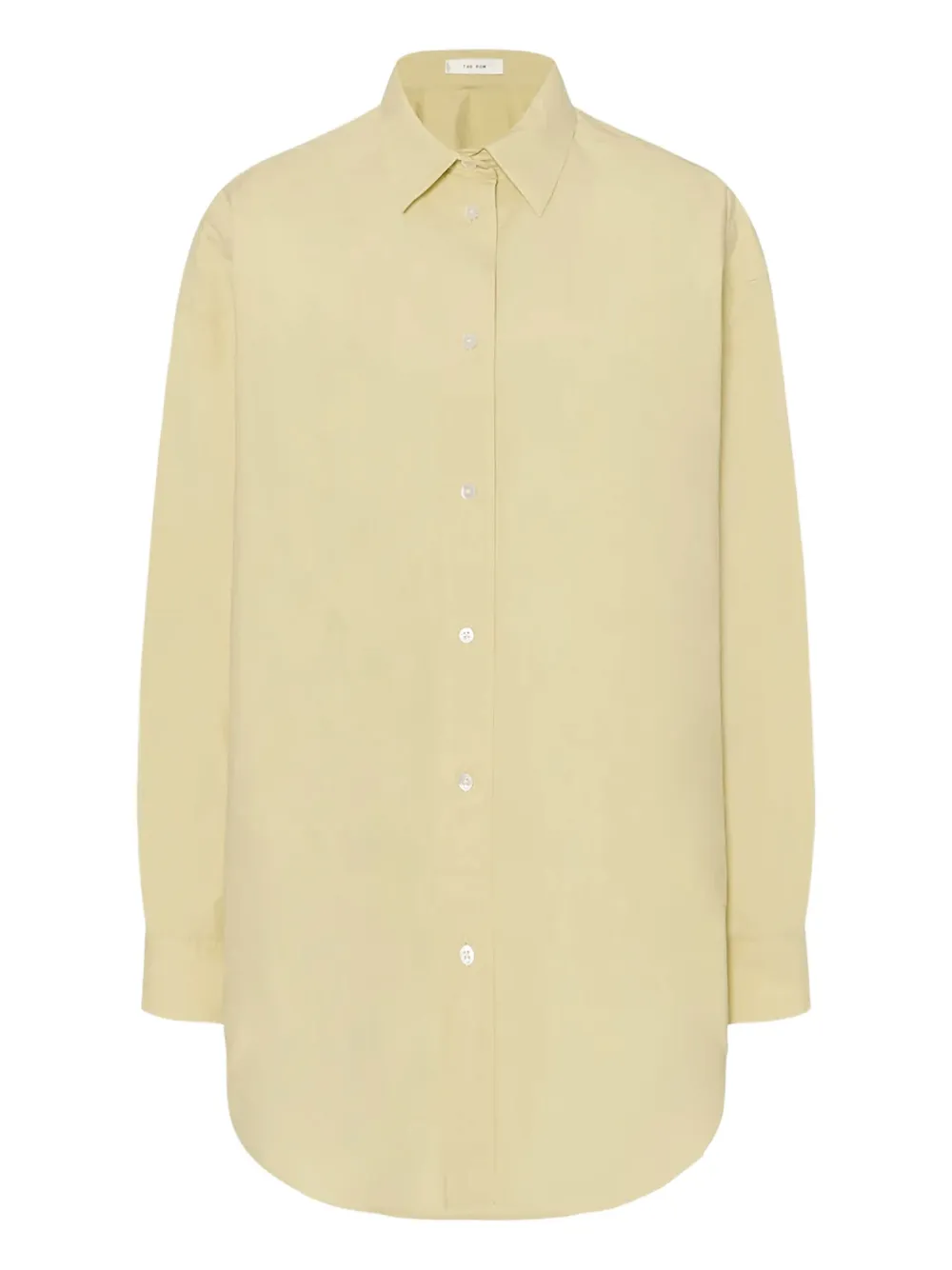 The Row Millerina button-up blouse met lange mouwen Geel