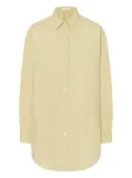The Row Millerina long-sleeve button-up shirt - Yellow