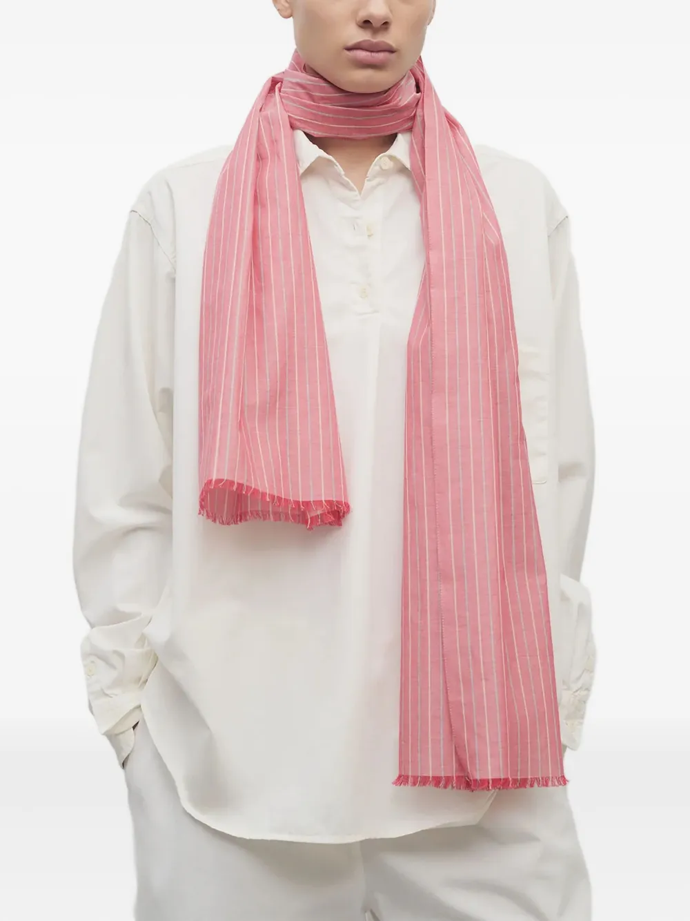The Row Guel 条纹围巾 | 红色 | Image 1