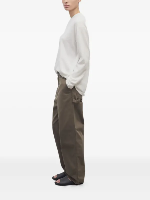 パンツ THE ROW SHARKA COTTON TROUSERS Sharka Pant in Cotton and Cashmere – The Row