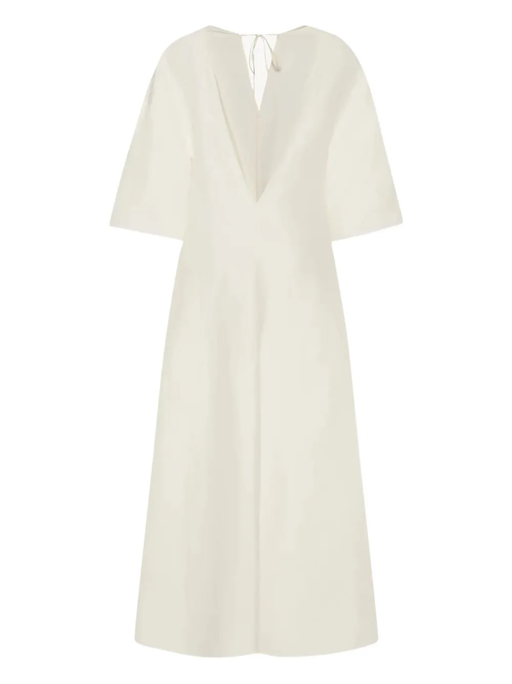 The Row Abito Mia in seta - Bianco