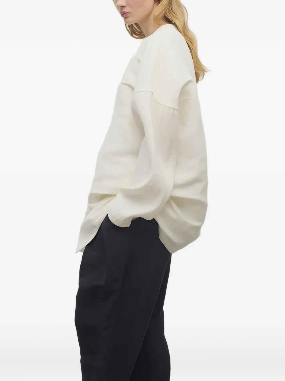 The Row Elke zijden oversized jack Beige