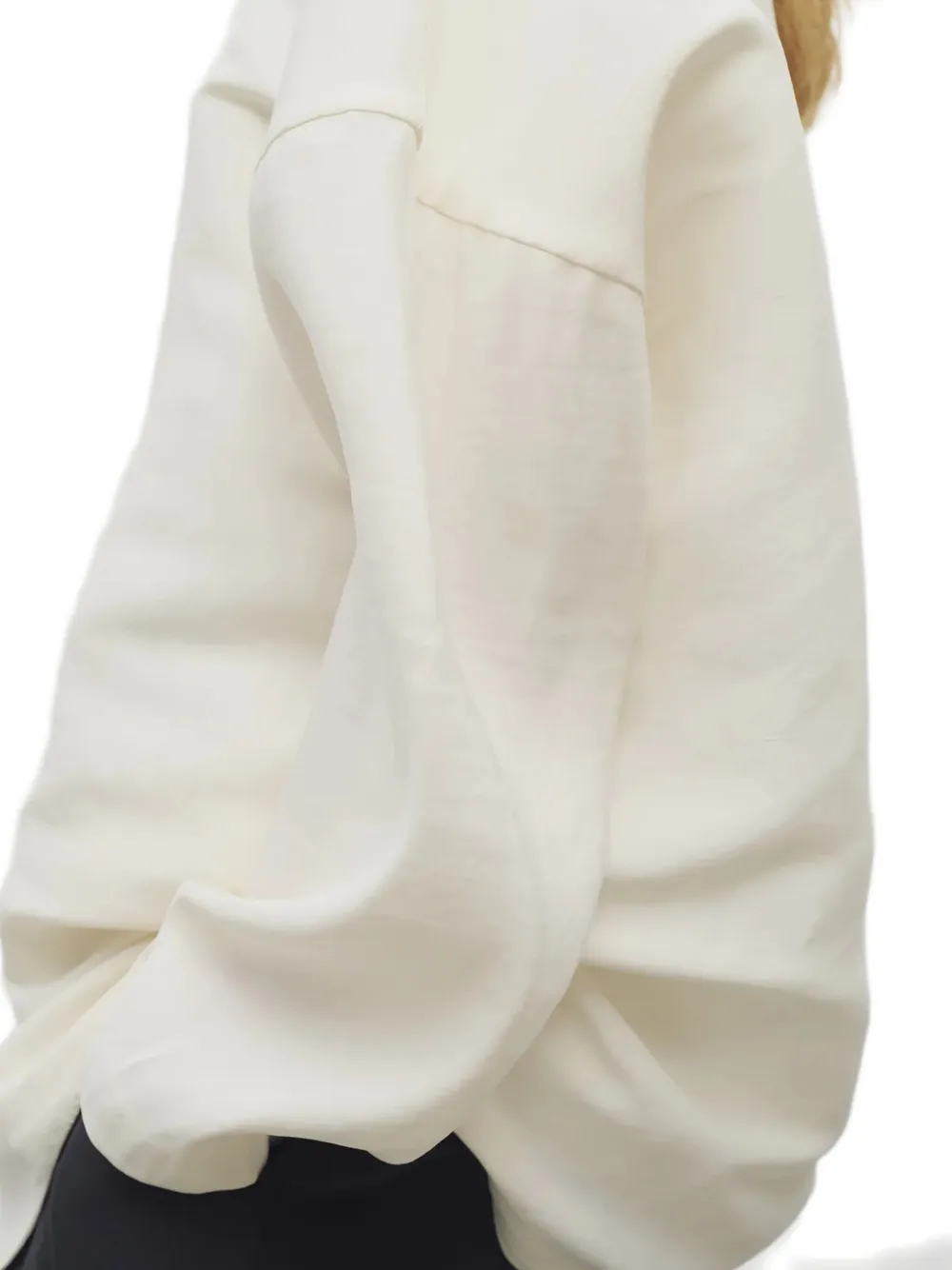 The Row Elke zijden oversized jack Beige