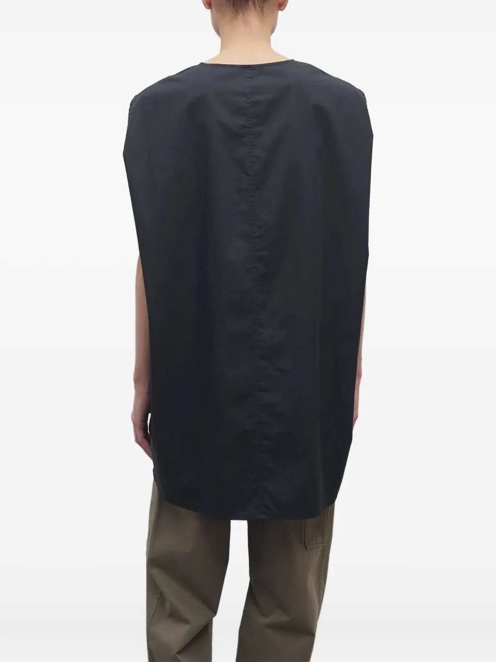 The Row Mouwloze top Zwart