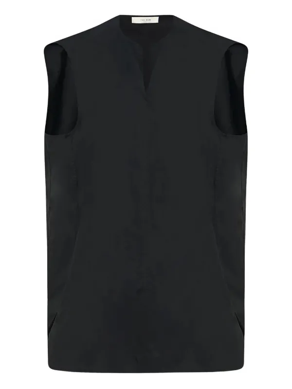 The Row Sleeveless Owen Top in Black