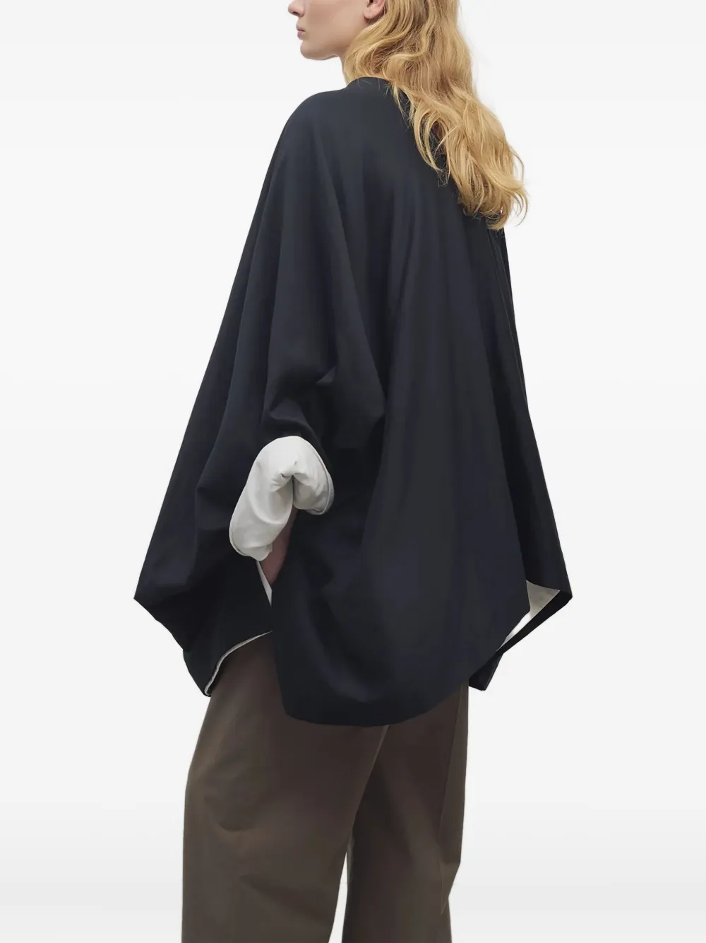 The Row Cedar asymmetrische top Zwart