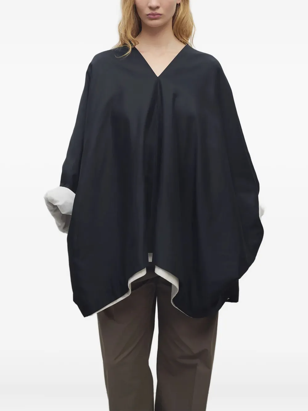 The Row Cedar asymmetrische top Zwart