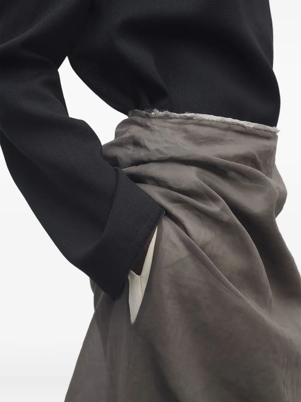 The Row Zaira maxi-rok met split Bruin