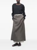 The Row Zaira front-slit maxi skirt - Brown
