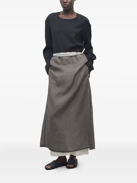The Row Zaira front-slit maxi skirt