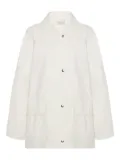 The Row button-front utility jacket - White
