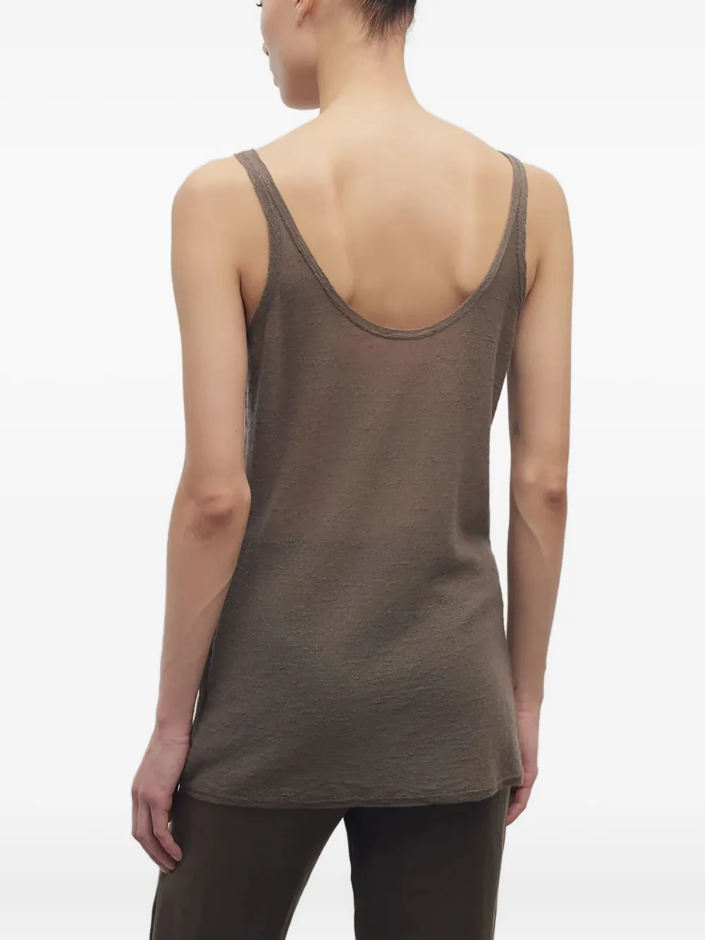 The Row Kazu Cashmere Top In Brown