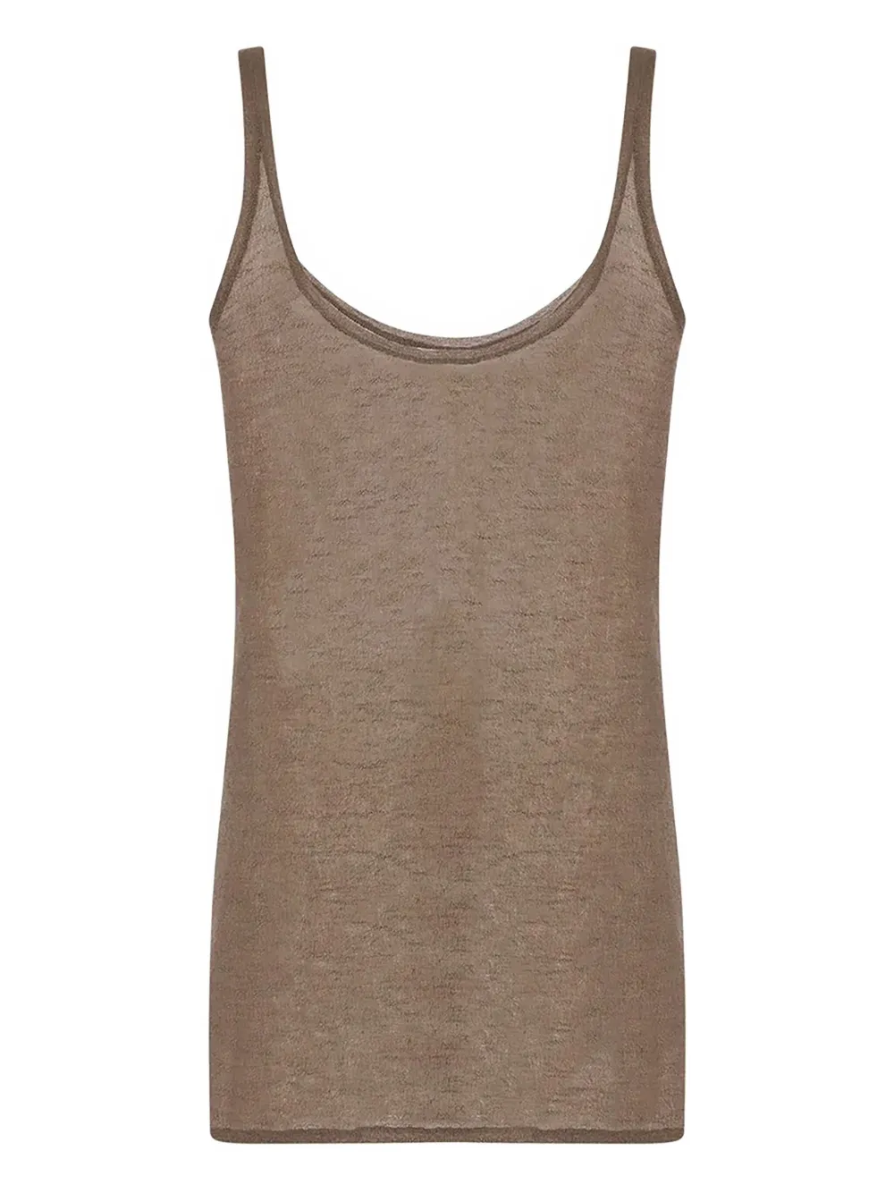 The Row Kazu Cashmere Top In Brown