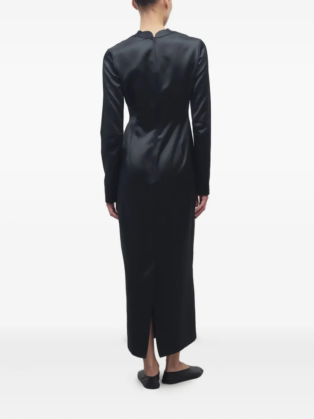 The Row Mitzi midi-jurk Zwart
