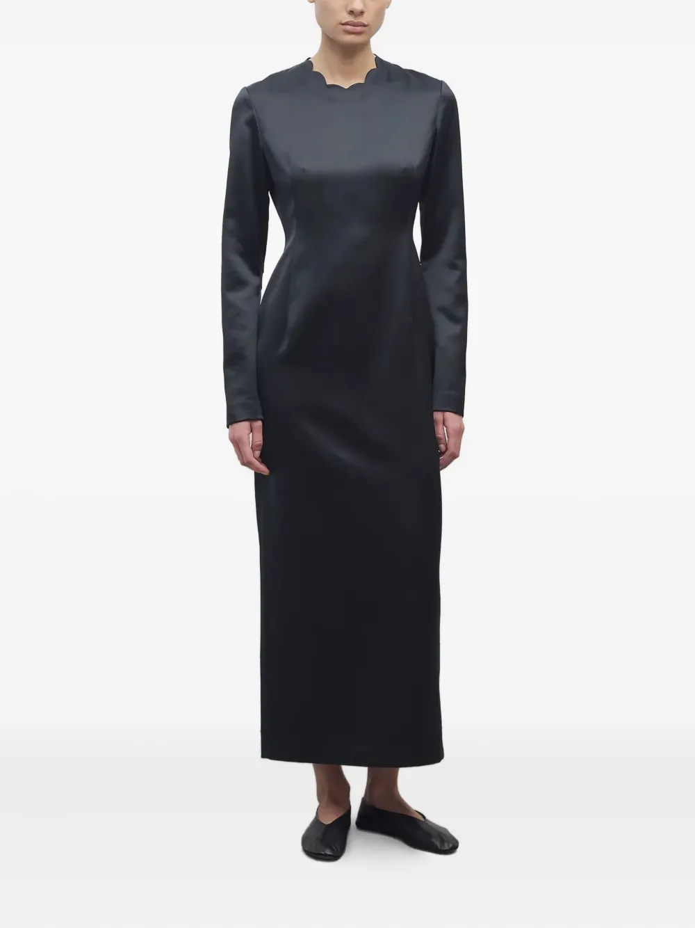  The Row Mitzi Midi Dress - Black 