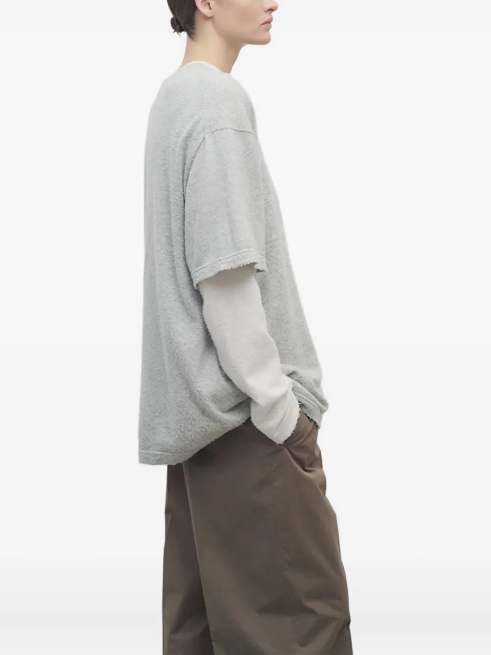 The Row Katoenen T-shirt Grijs
