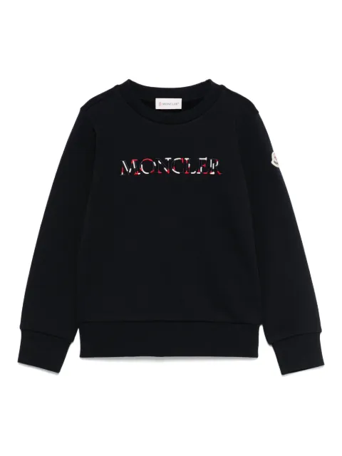 Moncler Enfant logo-embroidered sweatshirt
