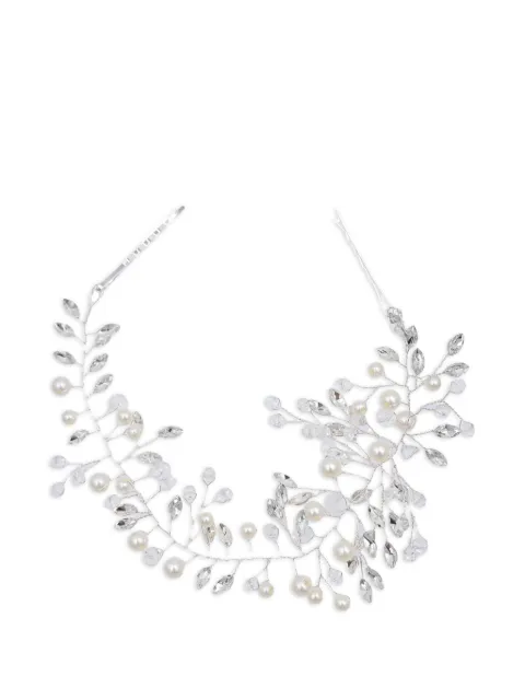Tulleen Crystal Glimmering Pearl hair vine