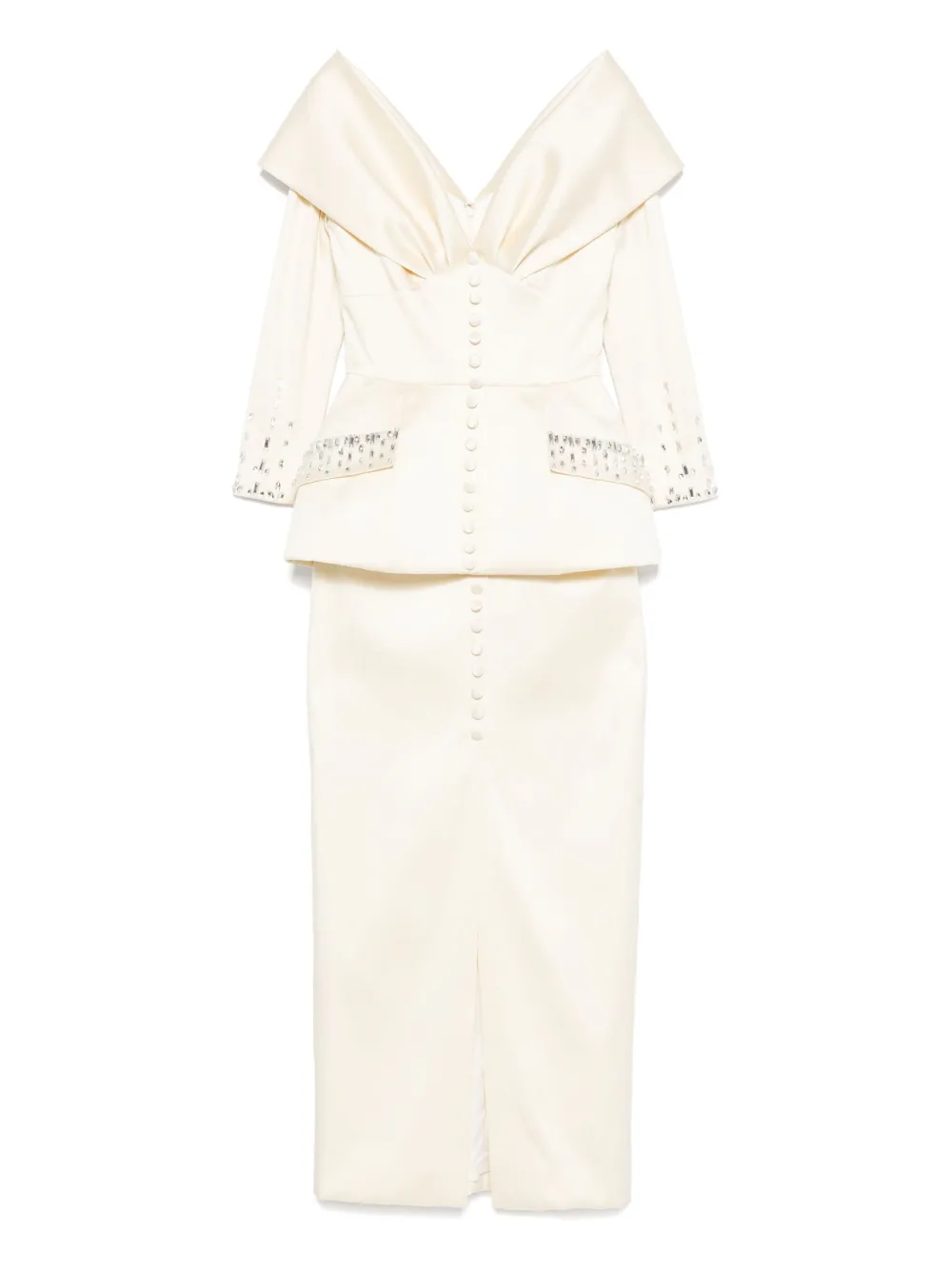 SILK LOVE & LACE Tamara jurk Beige