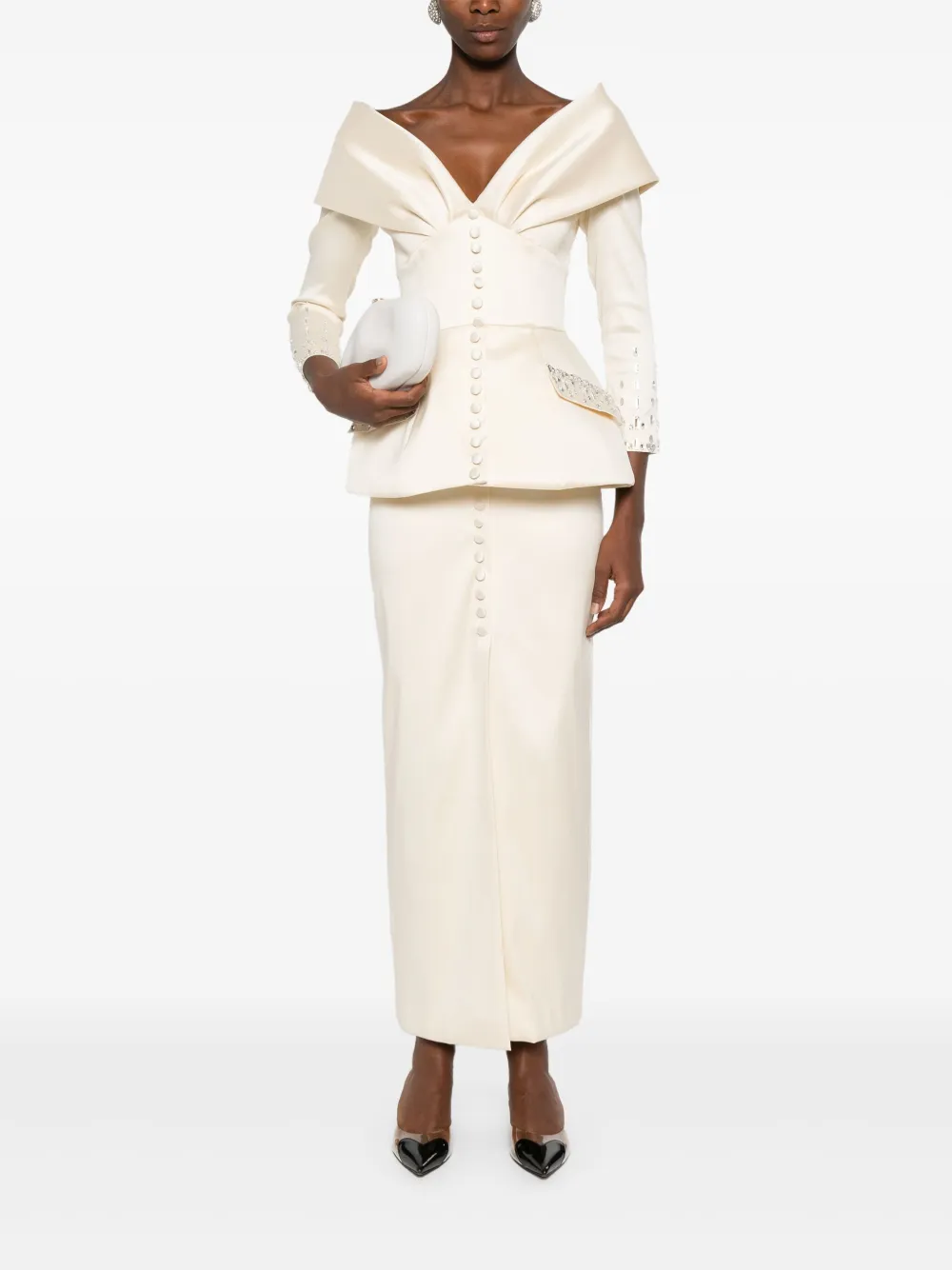 SILK LOVE & LACE Tamara jurk Beige