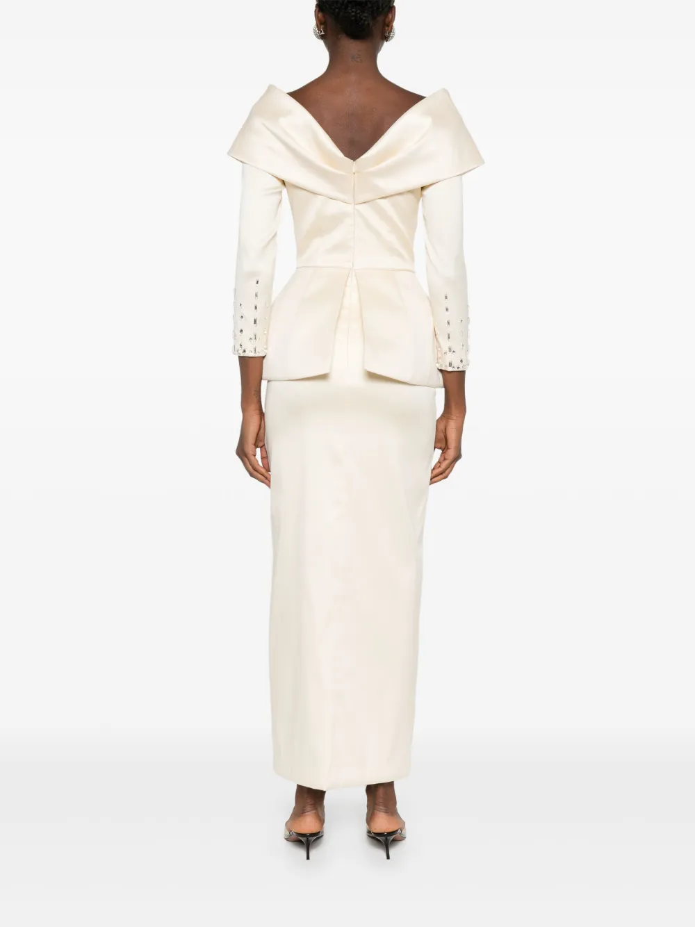 SILK LOVE & LACE Tamara jurk Beige