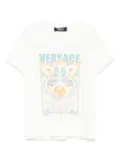 Versace Kids Coral Theatre Postcard T-shirt - White