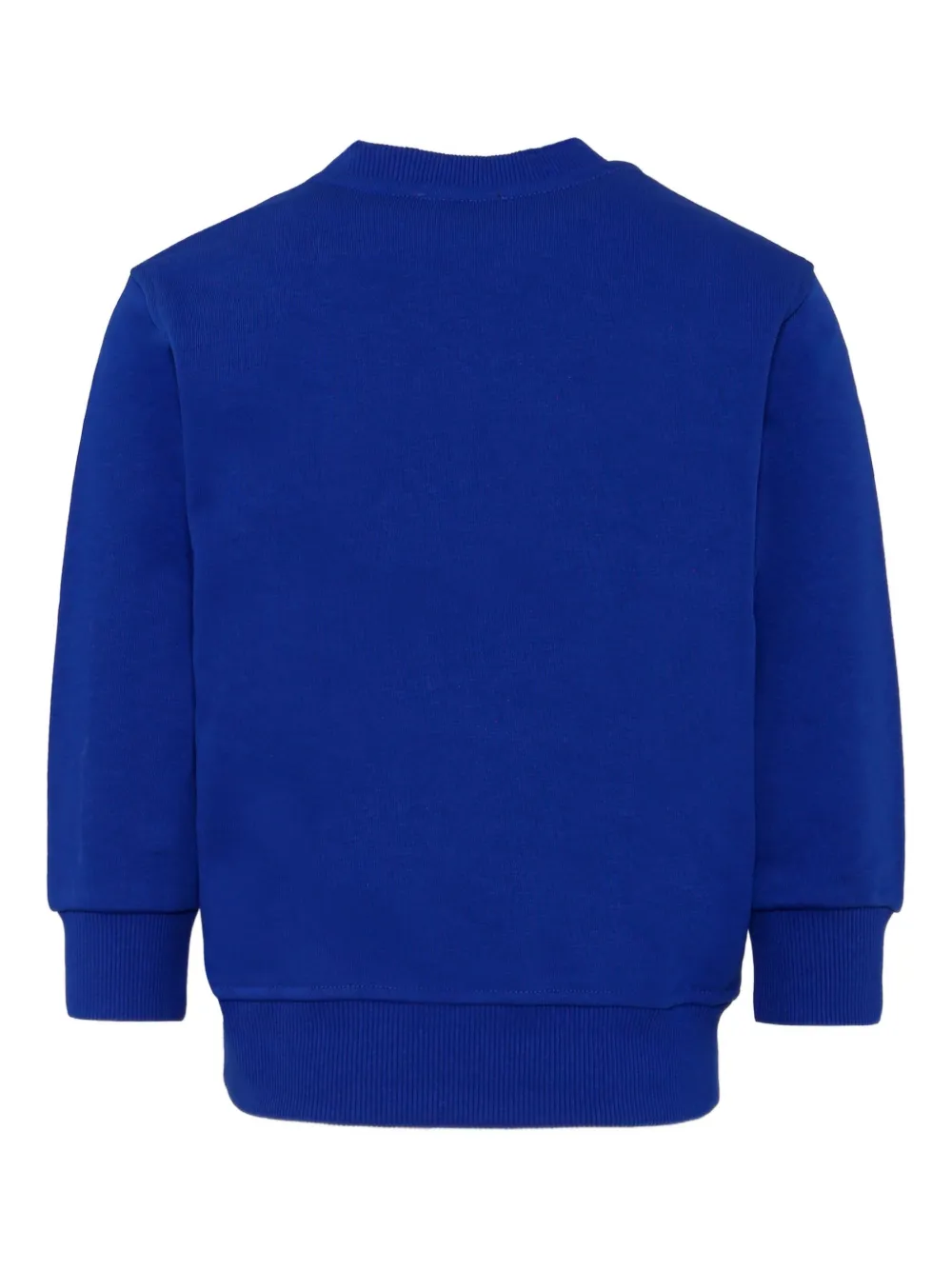 Diesel Kids Fleece sweater met ronde hals Blauw