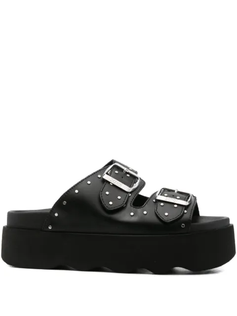 Scholl 40mm Beatriz studded double-buckle platform sandals