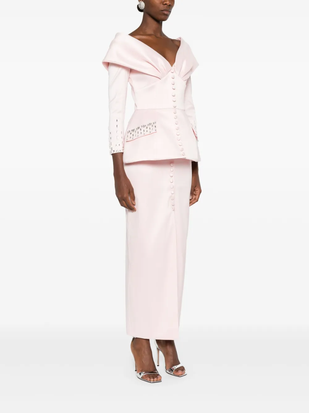 SILK LOVE & LACE Tamara jurk Roze