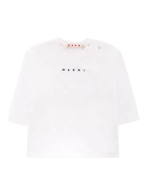 Marni Kids تيشيرت بطبعة شعار الماركة وأكمام طويلة