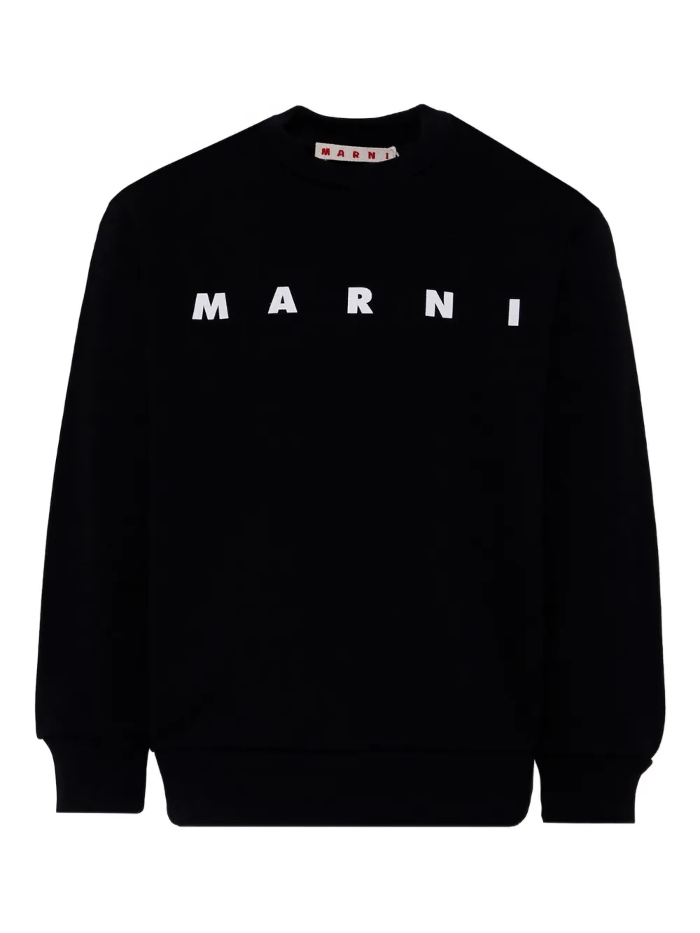 Marni Kids Sweater met logoprint Zwart
