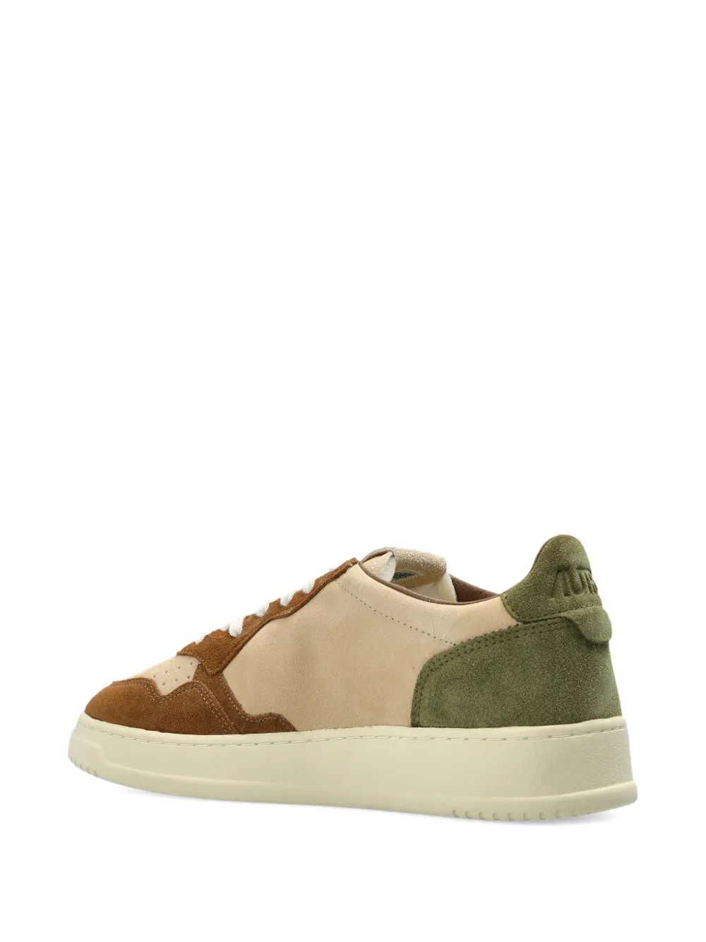 Autry Medalist suede panelled trainers Brown