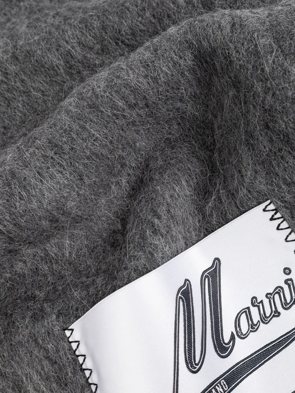 Marni fringed logo scarf | Image 2
