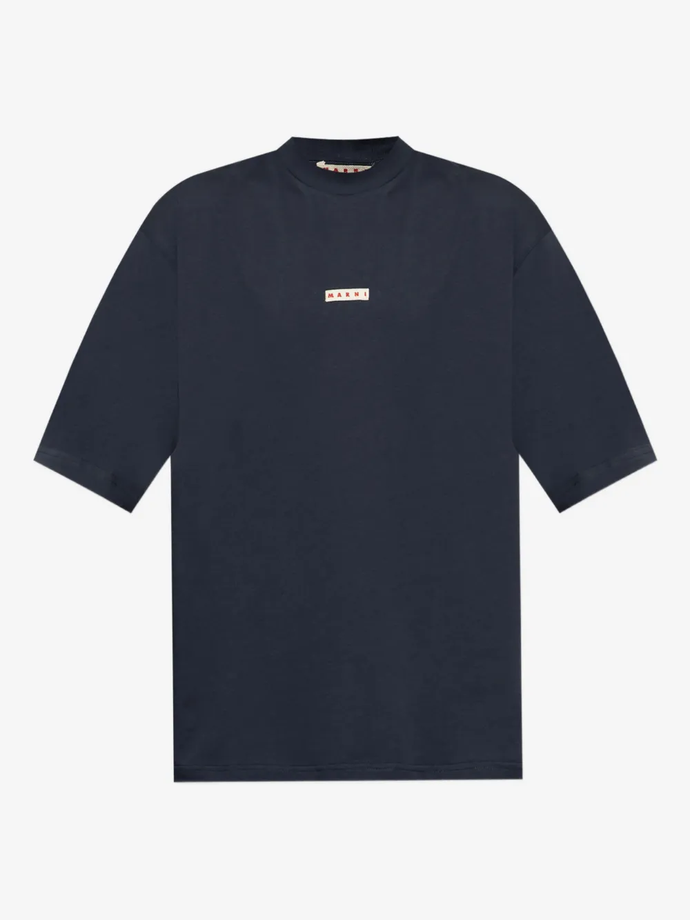 Marni 크루 넥 로고 티셔츠 | 블루 | Image 1
