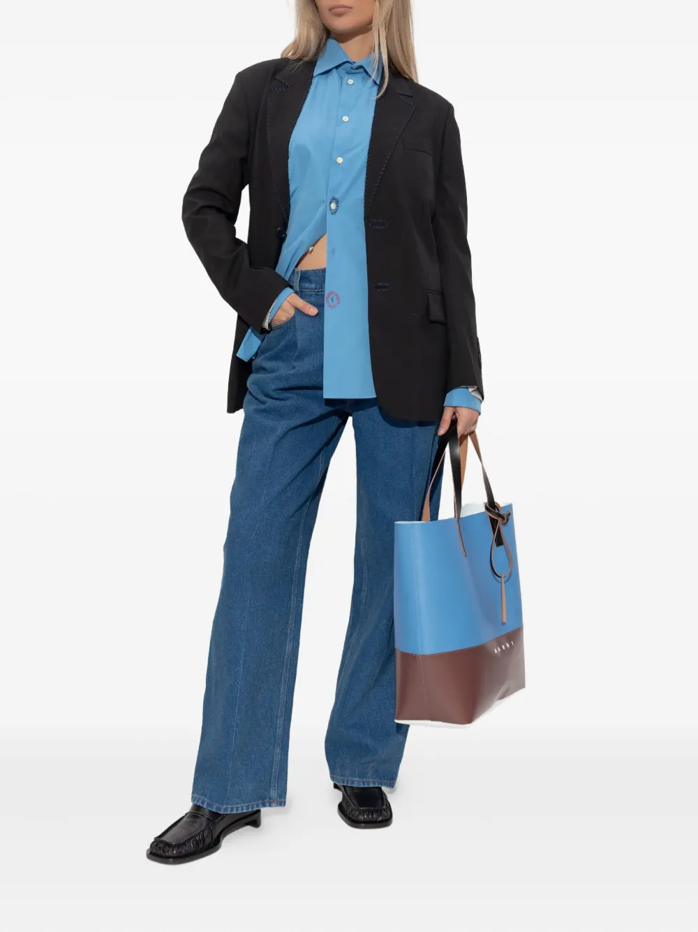 Marni logo-patch jeans | Wide-Leg Jeans | Image 2