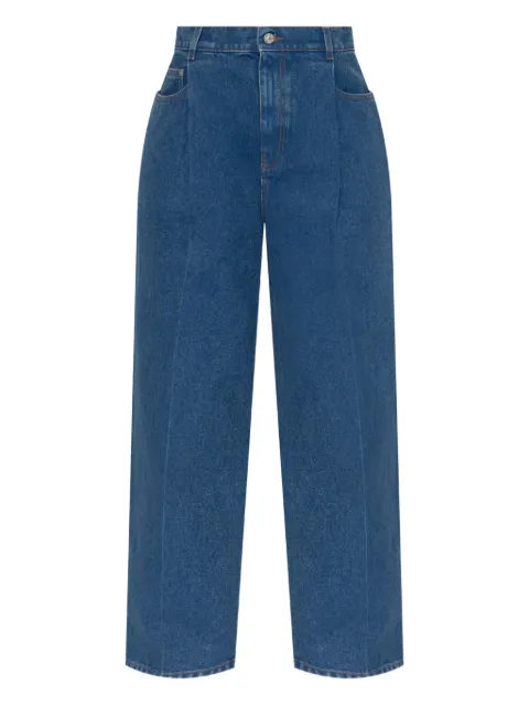Marni logo-patch jeans