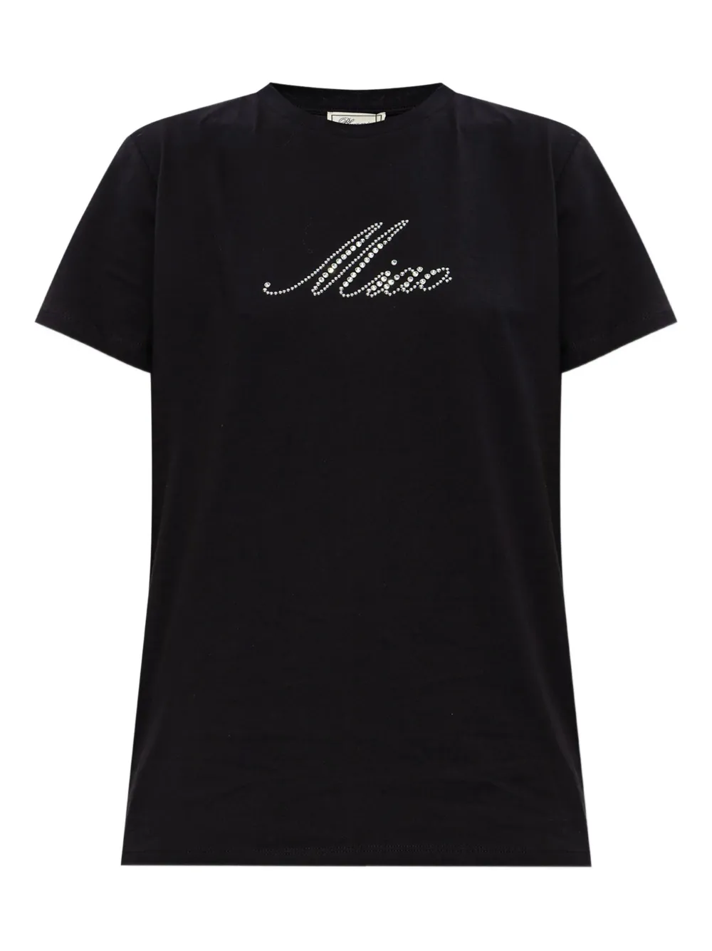 Blumarine crystal-embellished T-shirt | negro | Image 1