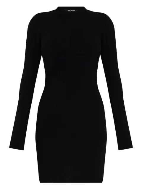 Balmain Geribbelde jurk
