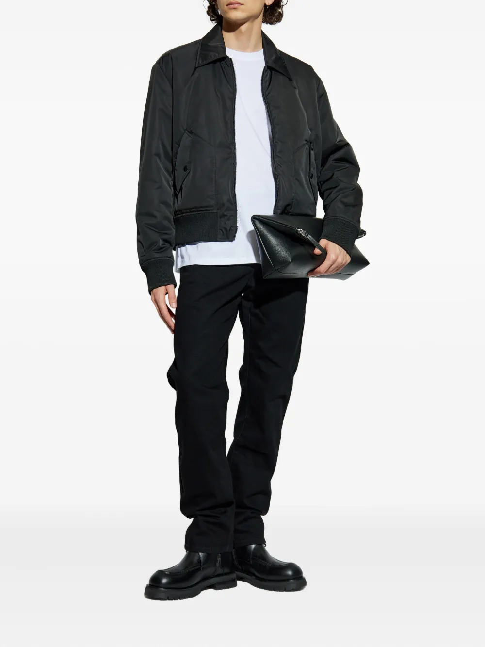 Balmain logo-print bomber jacket | Bomber Jackets | Image 2