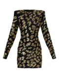 Balmain sequin-embellished mini dress - Black